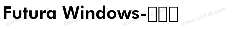 Futura Windows字体转换 Futura Windows字体转换